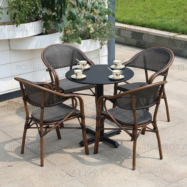 Ghế cafe nệm lưới khung nhôm ngoài trời- Mã: 280A