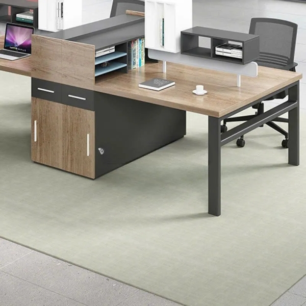 Cụm Bàn Làm Việc 4 Người Chân Sắt Sơn Tĩnh Điện Bền Đẹp – BC119