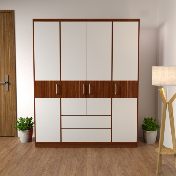 tủ quần áo 4 cánh hiện đại TA-104