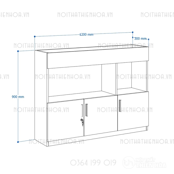 Tủ cây trang trí CL90-07C