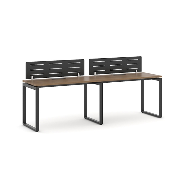 Cụm bàn làm việc 2 người chân sắt hộp Eos EUC07-2406