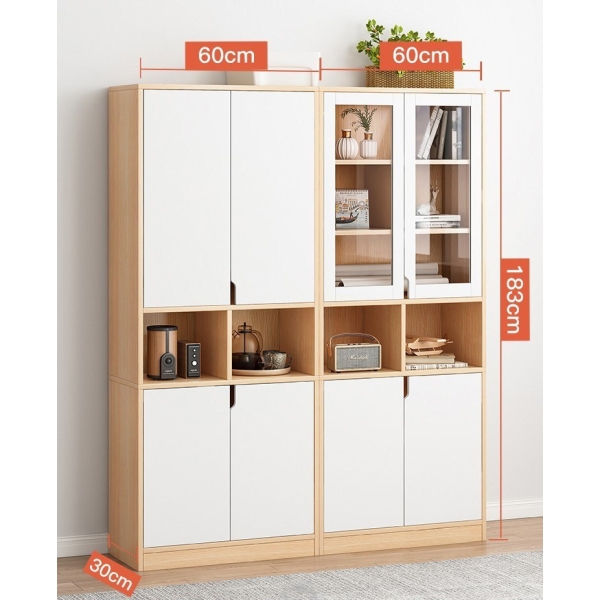 Tủ đựng tài liệu 4 cánh gỗ hiện đại – TL 39