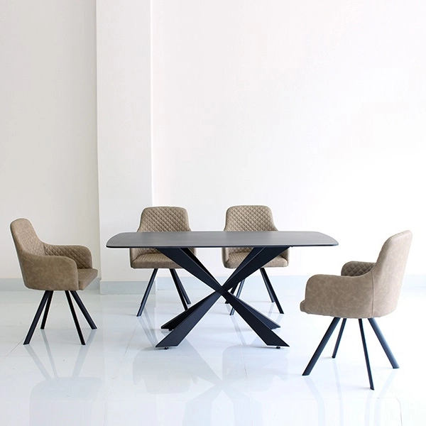 Bàn ăn mặt đá phiến bền bỉ sang trọng – Mã : T163