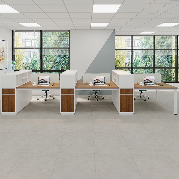 Cụm bàn làm việc 6 người chân Oval OVC03-4312