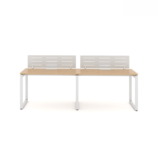 Cụm bàn làm việc 2 người chân sắt hộp Eos EUC07-2406