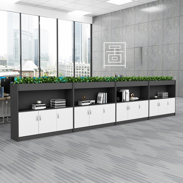 Tủ hồ sơ tài liệu thấp để cây