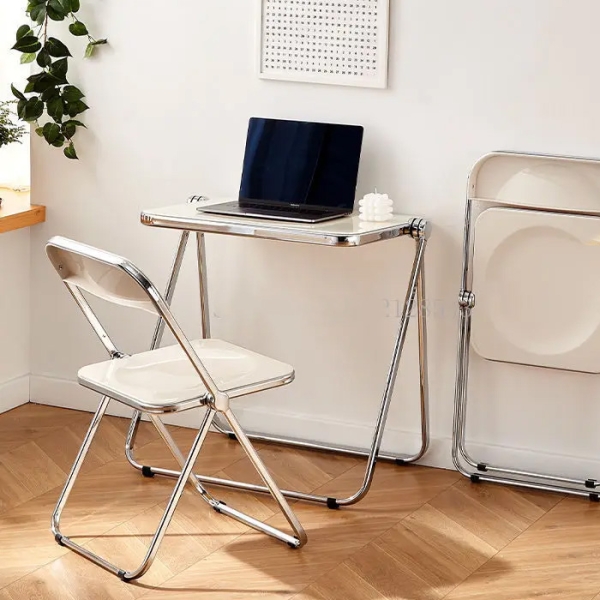 Bàn trong suốt làm việc xếp gọn hiện đại- Mã: T1126