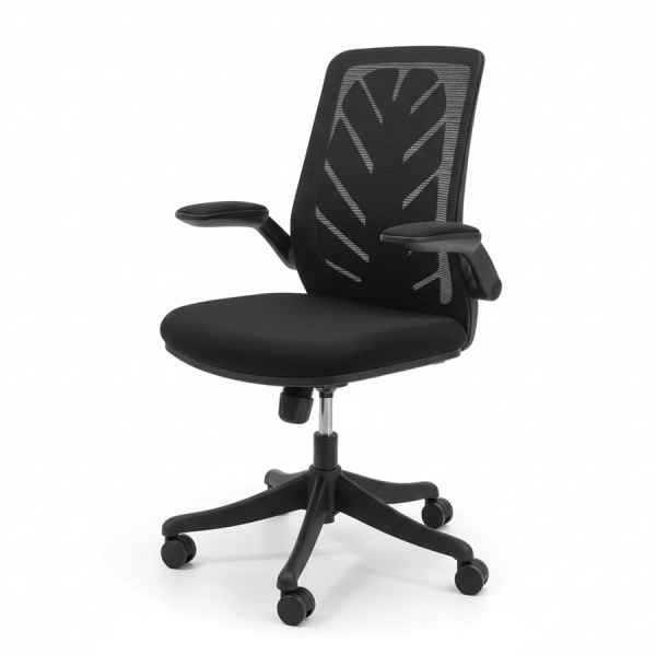 Ghế Xoay Văn phòng Lưng Chiếc Lá tay Gập – GX8