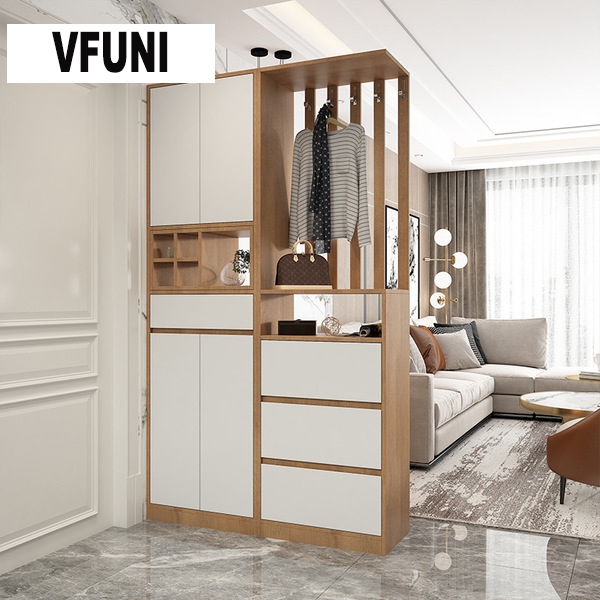 Tủ giày kệ trang trí hiện đại cho phòng khách-TG41