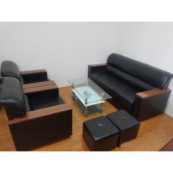 Sofa da kiểu Nhật đen SF-10