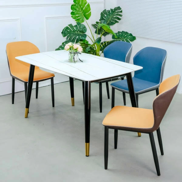 Bộ bàn ăn 4 ghế mặt đá sang trọng- Mã: T147-14-4×2119