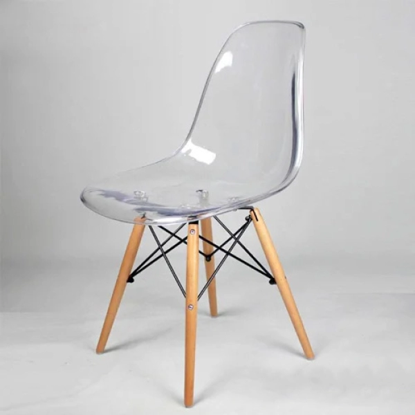 Ghế cafe Eames trong suốt nhập khẩu cao cấp Thiên Hòa- Mã 207T