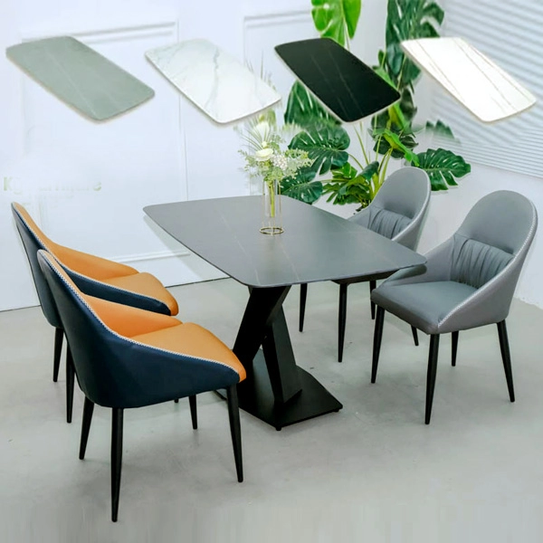 Bộ bàn ăn 4 ghế mặt đá nhập khẩu- Mã: T179-4×2118