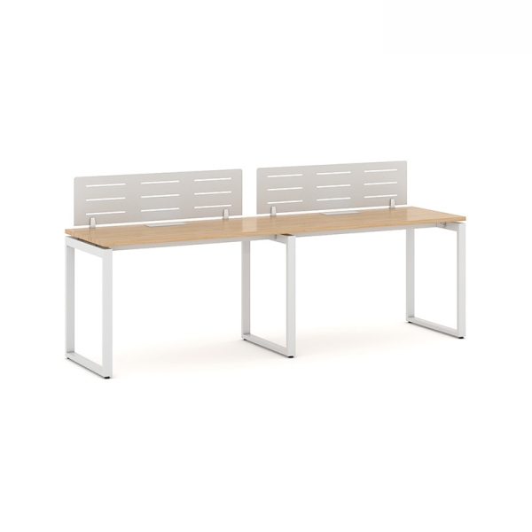 Cụm bàn làm việc 2 người chân sắt hộp Eos EUC07-2406