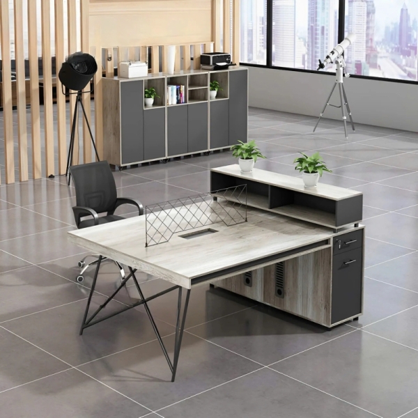 Cụm Bàn Làm Việc 2 Người Chân Sắt Vững Chắc – BC60