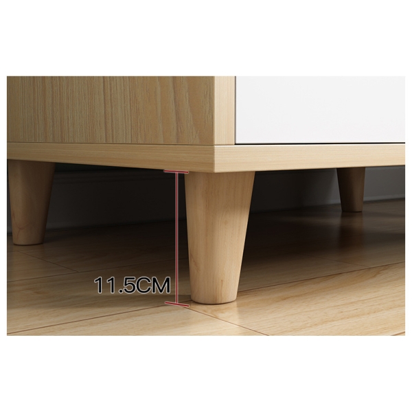 Tủ quần áo cánh mở kèm kệ trang trí gỗ công nghiệp TA-154