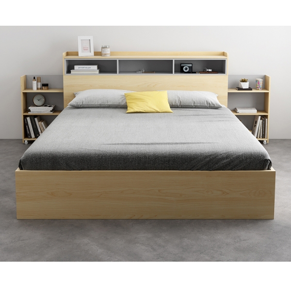 Giường ngủ đa năng kệ trang trí co rút 2 đầu GN-10