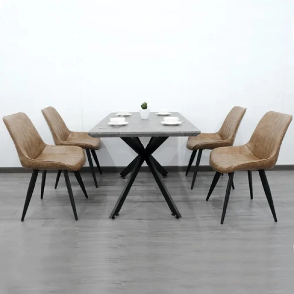 Bộ bàn ăn 4 ghế sang trọng hiện đại- Mã: T133-4×269