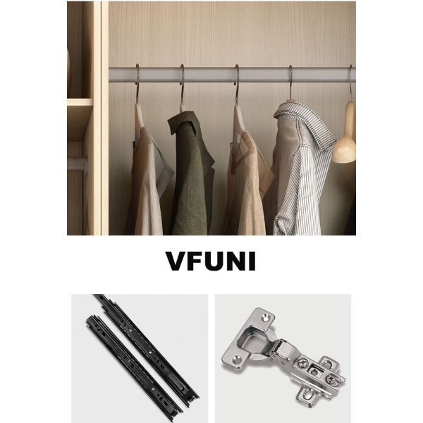 tủ quần áo có đợt trang trí TA-133