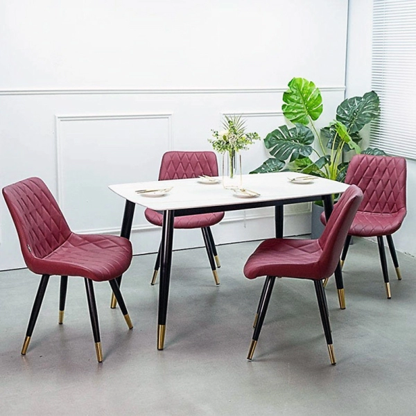 Bộ bàn ăn 4 ghế mặt đá cao cấp- Mã: T147-14-4x269A