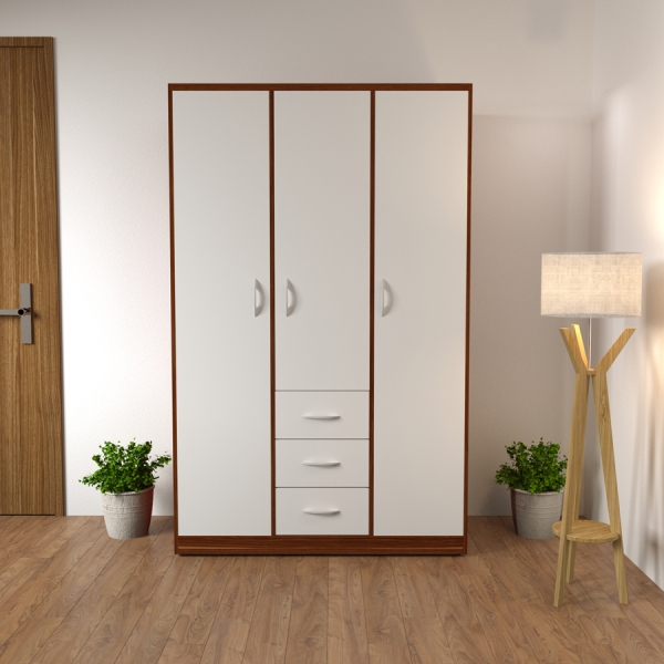 tủ áo 3 cánh 3 ngăn kéo TA-111