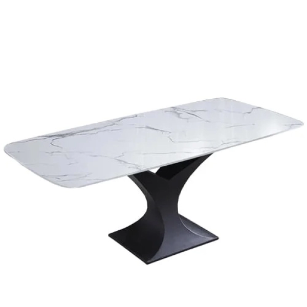 Bàn ăn mặt đá chân sắt hiện đại- Mã: T1120