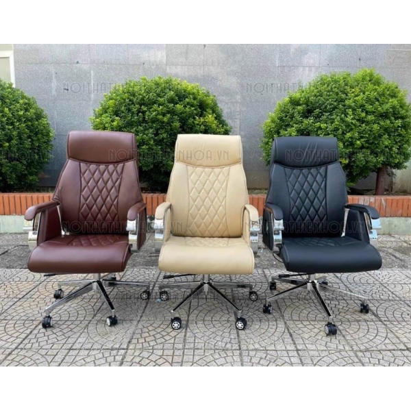 Ghế giám đốc bọc da đen cao cấp GD004