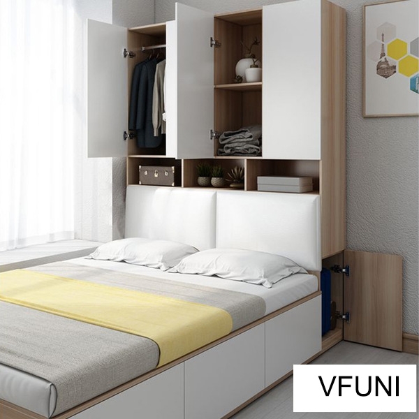 Giường đa năng đệm kèm tủ đầu giường GN-20