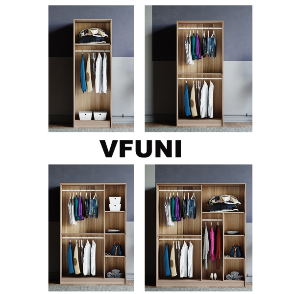 tủ quần áo gỗ công nghiệp 2 buồng TA-127