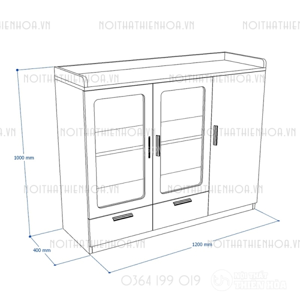 Tủ tài liệu classic CL100-03