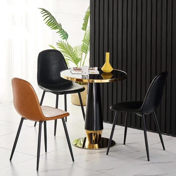 Bàn café mặt đá chân mạ vàng sang trọng- Mã: T175
