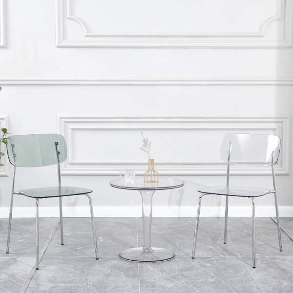 Bộ bàn ghế trong suốt hiện đại- Mã: S728-2×2152