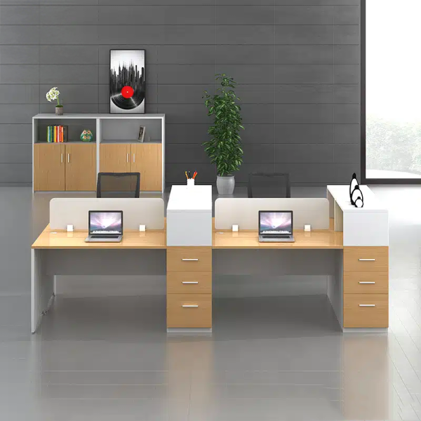 Cụm bàn làm việc gỗ 4 chỗ – CB 24