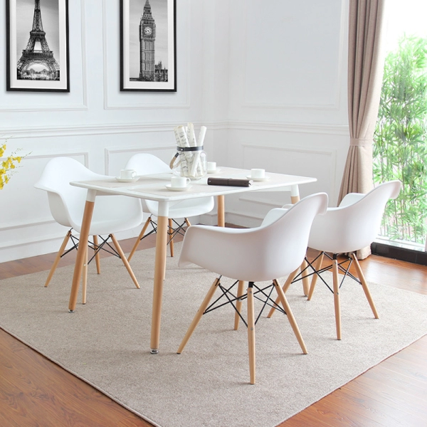 Bộ bàn ăn đẹp hiện đại nhập khẩu – Mã: T108-4×209