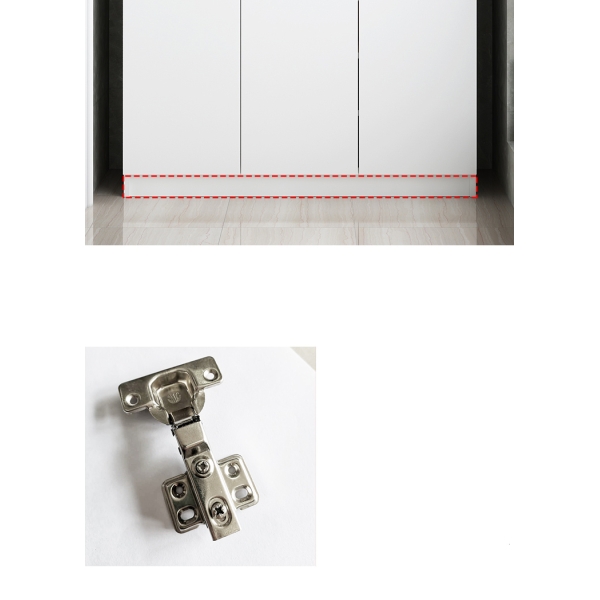 tủ quần áo gỗ công nghiệp cánh trắng TA-117