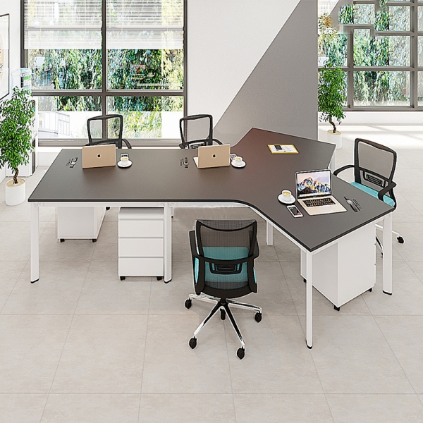 Cụm bàn làm việc (4+1) người chân Oval OVC02-3122