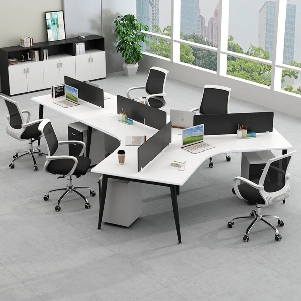 Bàn làm việc cụm 5 người hệ Cone Space (ZikZak)