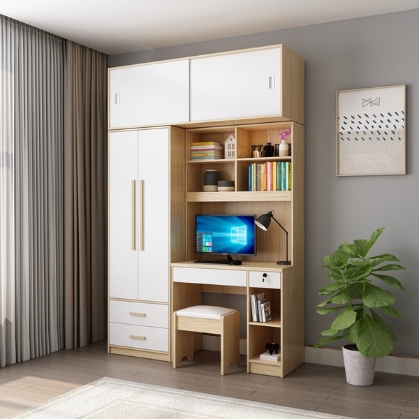 Tủ quần áo kèm bàn học gỗ công nghiệp TA-150