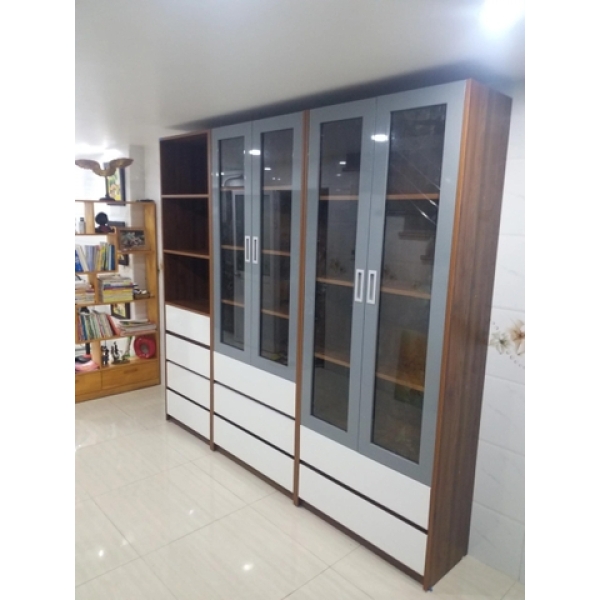 Tủ gỗ tài liệu 3 cục hiện đại – TL 01