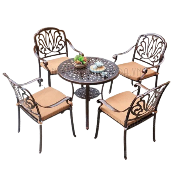 Bộ bàn ghế sân vườn sang trọng TPHCM- Mã: T145-4x279EN