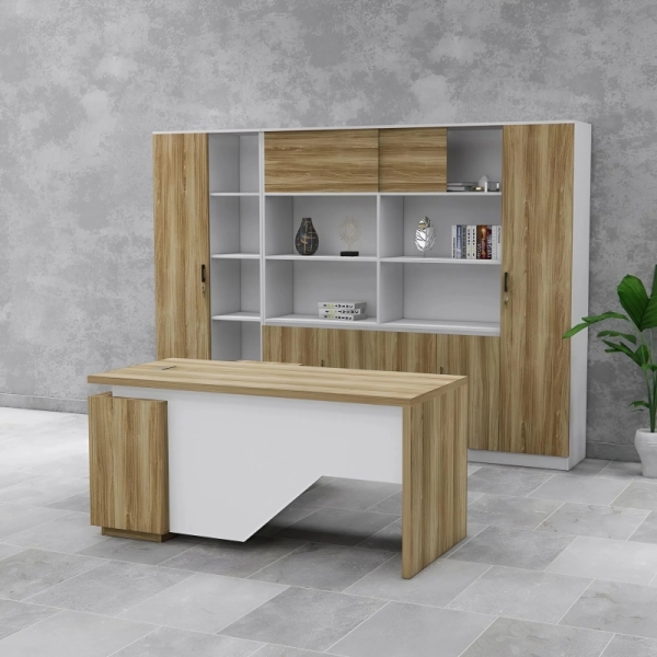 Bàn Giám Đốc Kiểu Dáng Đặc Biệt Vát Chéo – BGĐ118