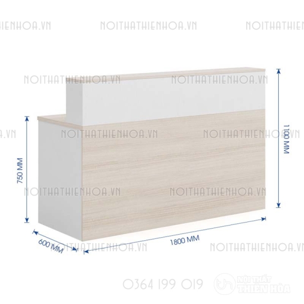 Quầy lễ tân QLT03-T
