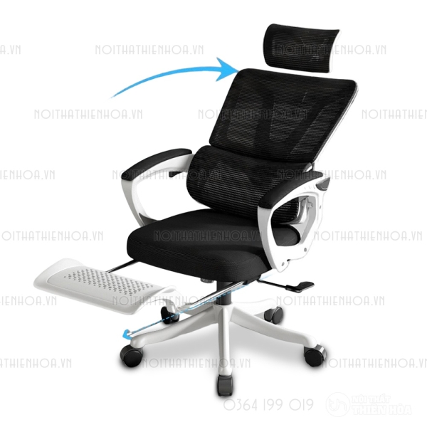 Ghế công thái học chống đau lưng có gác chân giá tốt