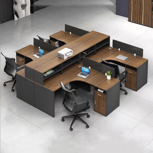 Cụm bàn làm việc cho 4 người hiện đại – CB 27