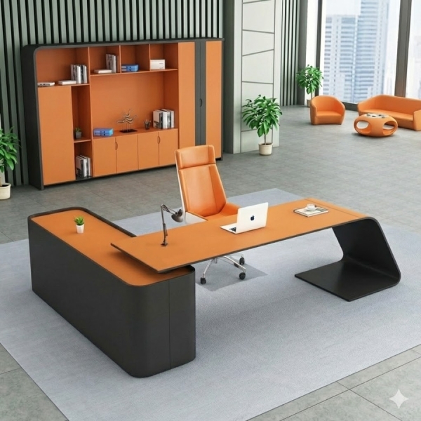 Bàn Giám Đốc Góc L Yếm Lửng – BGĐ16