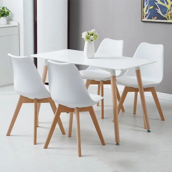 Bộ bàn ăn đẹp hiện đại cho căn hộ chung cư- Mã: T108-4×205