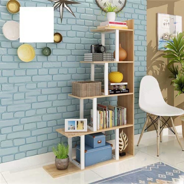 Kệ gỗ góc tường đẹp giá rẻ 09