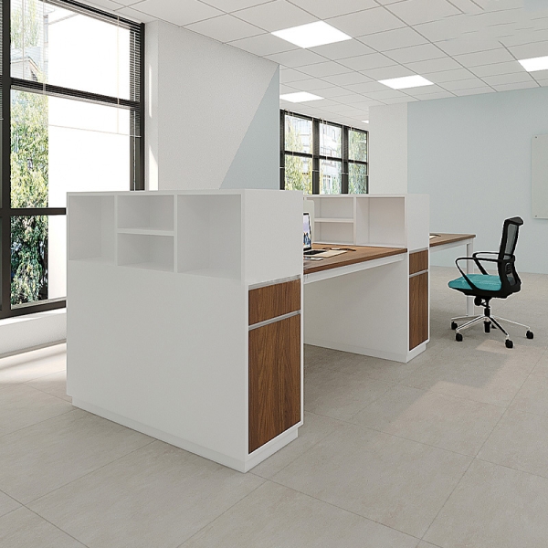 Cụm bàn làm việc 4 người chân Oval OVC03-2712