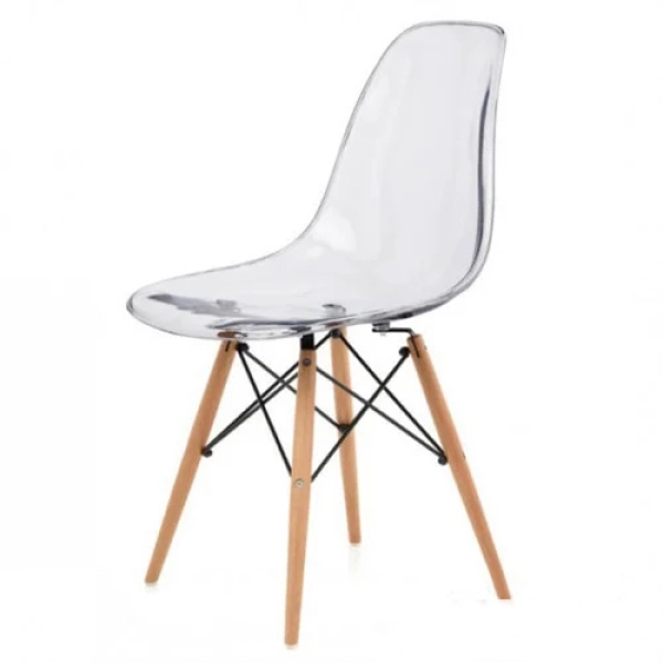 Ghế cafe Eames trong suốt nhập khẩu cao cấp Thiên Hòa- Mã 207T