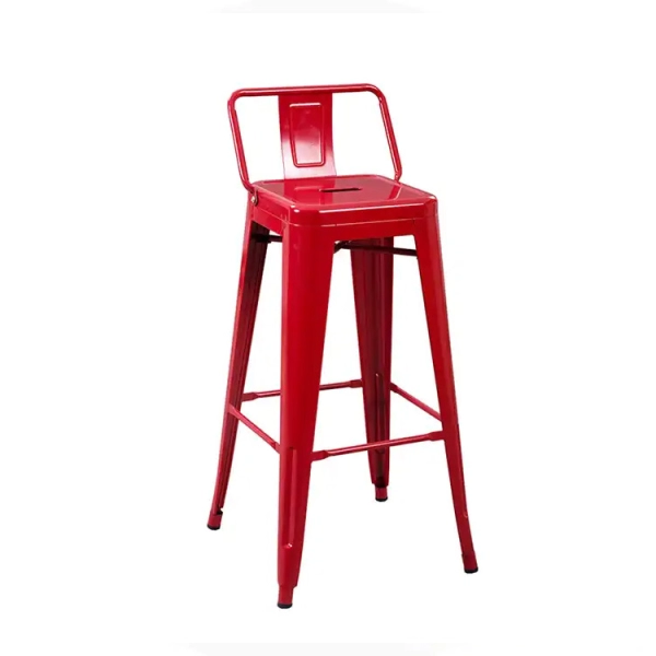 Ghế quầy bar tolix chân cao có lưng dựa – Mã: 304